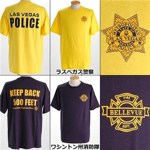 米国着用禁止Tシャツ ラスベガス警察 L