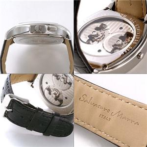 Salvatore Marra Mens �c�C���I�[�g�}�`�b�N �g�m�[�^SM5015 �V���o�[&times;�u���b�N