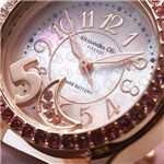 Alessandra olla(アレッサンドラオーラ) グラデーションパヴェ ムービングチャームウォッチ AO-5160PP/ピンクグラデーション×ピンク