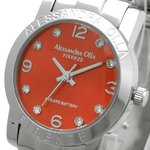 Alessandra Olla（アレサンドラオーラ）腕時計 ラウンドフェイス レディースウォッチ AO-713 レッド