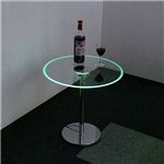 LED付 ガラステーブル