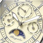 Regalo マルチファンクション サン＆ムーン メンズブレスウォッチ RG6004-03／アイボリー