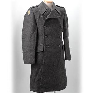 デンマーク シビリア軍 ウールコート デッドストック 1291 チャコールグレー L