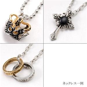 サマー烏帽子 ダメージニットキャップ＋ネックレス　OZS-01 ベージュ