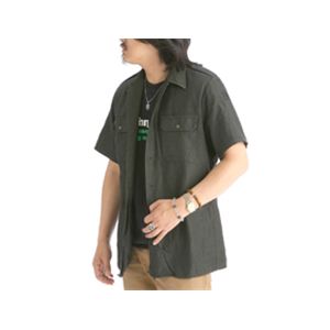 デッドストック 後染めドイツ軍BWフィールドワークシャツ ブラック染め