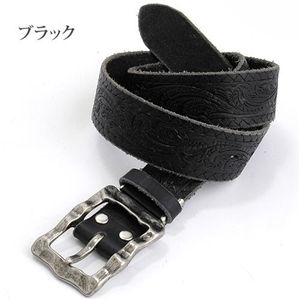 国産本革クラフトレザーベルト ブラック