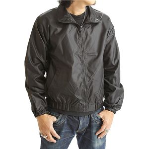 フルジップウィンドーブレーカーブルゾン ブラック XXL