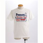 PEANUTS スヌーピー半袖ヴィンテージプリントTシャツ B柄 ホワイト Lサイズ