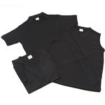 吸汗速乾素材Tシャツ3型セット ブラック XLサイズ