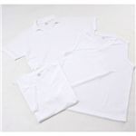 吸汗速乾素材Tシャツ3型セット ホワイト XLサイズ
