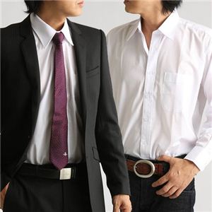 百貨店取り扱いメーカーホワイトワイシャツ ホワイト Lサイズ