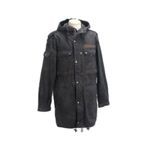 ドイツ軍 ブンデスウェアー パーカーコート 軍放出本物 JP009UN カモフラージュブラック Lサイズ【中古】