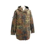 ドイツ軍 ブンデスウェアー パーカー コート 軍放出本物 JP009UN カモフラージュ(迷彩) Lサイズ【中古】
