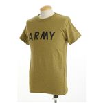 米軍ARMYオバーダイビンテージ風Tシャツ オーバーダイイエロー M