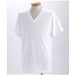 ドライクールファースト立体裁断 Vネック＆Uネック Tシャツ2枚セット ホワイト XS