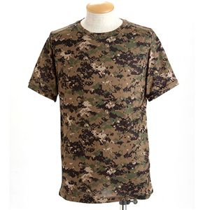 【訳あり・在庫処分】ガン汗OK!吸汗速乾カモフラージュTシャツ ピクセルウッド S
