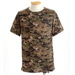 【訳あり・在庫処分】ガン汗OK!吸汗速乾カモフラージュTシャツ ピクセルウッド S