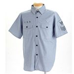 アメリカ海軍（米軍） シャンブレーシャツレプリカ ブルー L
