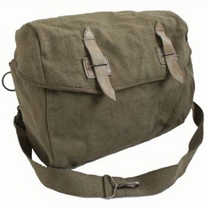 ベルギー軍放出綿キャンパスショルダーバック 【中古】