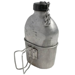 フランス軍放出アルミカンティーン綿キャンパスカバーセット 【中古】イメージ小