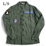 米軍 OG-107 ファティーグシャツ カスタム AIR FORCE “B” 長袖 13 1/2（レディースフリー）