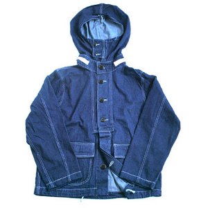 米軍 NAVY GUN CREWパーカー デニム 36（Ｓ）【レプリカ】