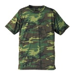 吸汗速乾ドライクールナイスカモフラージュＴシャツ(迷彩Tシャツ) CB6589 ウッドランド Ｍサイズ