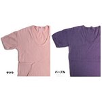東ドイツタイプ ＵネックＴシャツ JT039YD パープル サイズ5 【レプリカ】