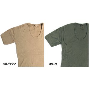 東ドイツタイプ ＵネックＴシャツ JT039YD オリーブ サイズ4 【レプリカ】