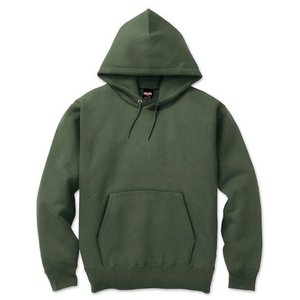 12.5ｏｚヘビーウェイト裏起毛プルパーカー 2220 カーキ Mサイズ