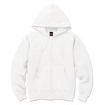 12.5ｏｚヘビーウェイト裏起毛フルジップパーカー 2221 ホワイト XXLサイズ