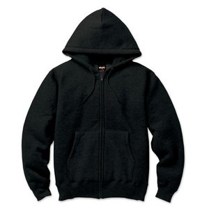 12.5ｏｚヘビーウェイト裏起毛フルジップパーカー 2221 ブラック XXXLサイズ