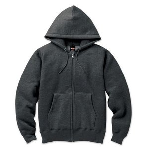 12.5ｏｚヘビーウェイト裏起毛フルジップパーカー 2221 チャコールグレー Lサイズ
