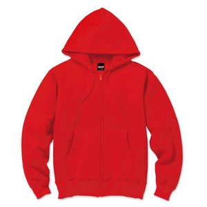12.5ｏｚヘビーウェイト裏起毛フルジップパーカー 2221 レッド XXXLサイズ