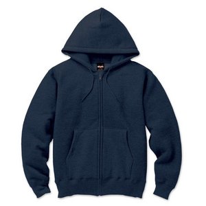 12.5ｏｚヘビーウェイト裏起毛フルジップパーカー 2221 ネイビー Sサイズ