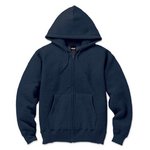 12.5ｏｚヘビーウェイト裏起毛フルジップパーカー 2221 ネイビー XXLサイズ