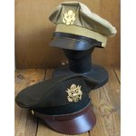 USタイプ オフィサーキャップ HC031YN ブラウン ７ １/4（約58ｃｍ）【レプリカ】
