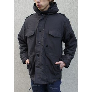 西ドイツ軍 ＢＷモールスキン ライニングパーカー コート JP040YN ブラック GR.2(M)【レプリカ】