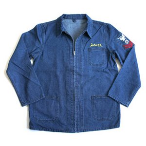 米軍 デニムスーペニアジャケット JJ151YNEM デニム刺繍 40(L)【レプリカ】