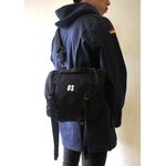 米軍 Ｍ１９６１キャンパス上着留めコンバットバック BS132YN ブラック 【レプリカ】