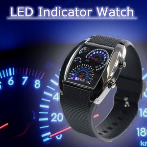 LEDインジケーターウォッチ ＧＺ1100 ブラック
