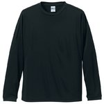 UVカット・吸汗速乾・シルキータッチロングスリーブＴシャツ CB5089 ブラック M