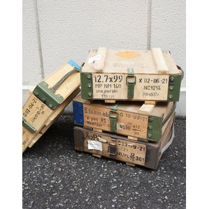 ポーランド軍放出 アンモボックス ウッドメタルフレーム BX105UN 【中古】