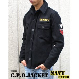 米軍 C.P.O.ジャケット “NAVYパッチ” JJ127YP ブラック 36（Ｓ） 【レプリカ】