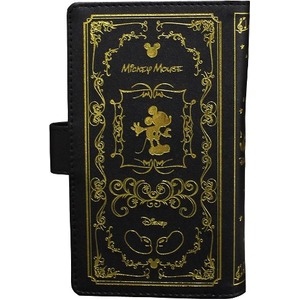 ディズニー＆スヌーピー 多機種対応スマホ用ブック型ケース ST312407 ミッキー/ブラック