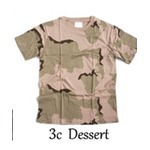 カモフラージュＴシャツ(迷彩Tシャツ) JT048YN 3カラーデザート Lサイズ