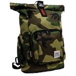VISION STREET WEAR ラップトップ収納ポケット付ロール型リュック VSCM-501 カモ(迷彩)