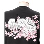 むかしむかし 和柄長袖Tシャツ 隠れ梅髑髏