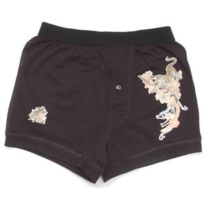 むかしむかし 立体和柄ボクサーパンツ S-2103 B／花虎 L 【NP】