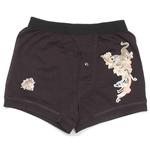 むかしむかし 立体和柄ボクサーパンツ S-2103 B／花虎 L 【NP】